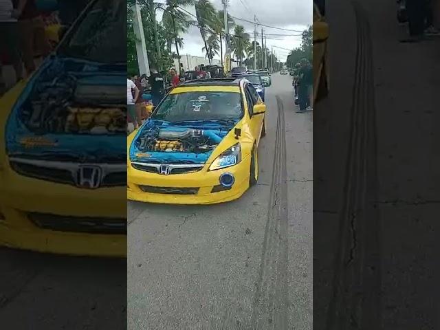 Supercharged J35 Accord 500hp club Pullin up to Javitune Grand Opening #6gang  #soflo #miami