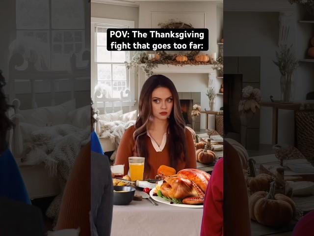 POV: The Thanksgiving fight that goes too far. #millennials #boomer #relatable