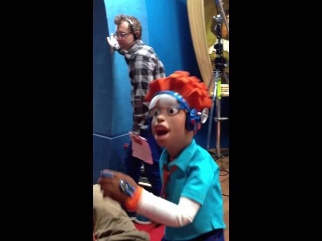 LazyTown behind the scenes with Chloe Lang and Pixel