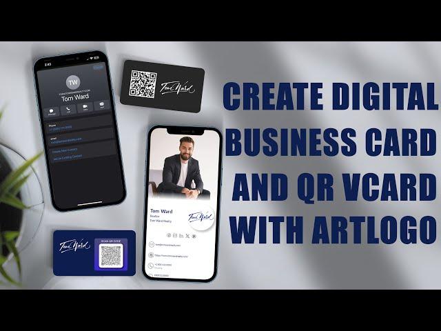 How to Create Digital Business Card and QR Vcard with Artlogo Pro