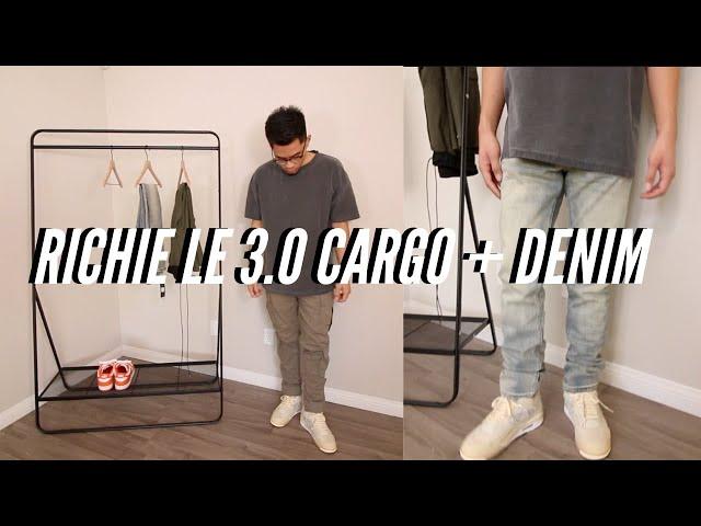 RICHIE LE 3.0 CARGOS THE BEST ONES YET!? + DENIM REVIEW || ( SIZING?ON BODY )