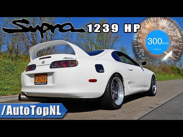 1239HP TOYOTA SUPRA MK4 2JZ SW Performance 300km/h ACCELERATION & SOUND by AutoTopNL