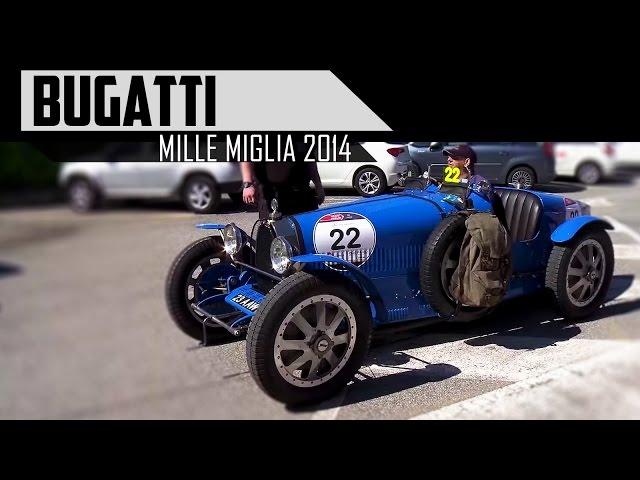 BUGATTI - Mille Miglia 2014 - T23 - T35A - T13 Brescia Corsa - T37 - T57 | Engine sound | SCC TV