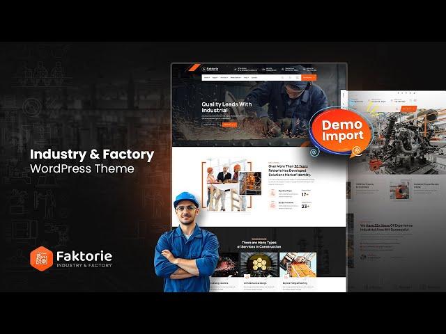 Faktorie - Industry & Factory WordPress Theme [One Click Demo Import]