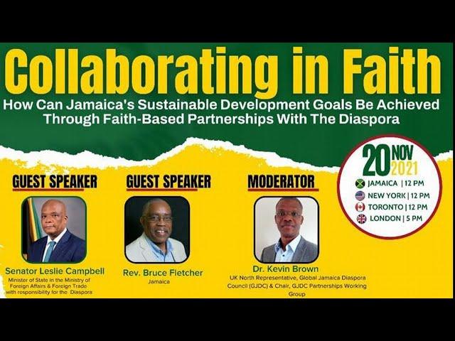 How Can Jamaica's SDGs Be Achieved Through Faith-Based Partnerships With The Diaspora (Live Webinar)