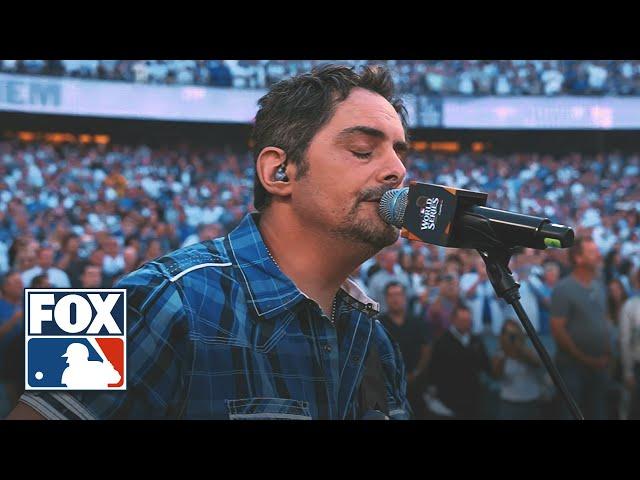 Brad Paisley performs the National Anthem ahead of Yankees vs. Dodgers Game 1 | MLB on FOX