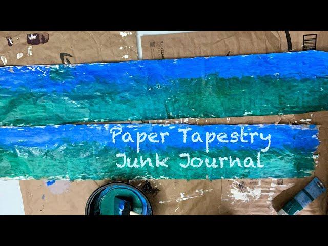 Paper Tapestry Junk Journal - Preparing The Background Paper / Using Free And Low-Cost Supplies