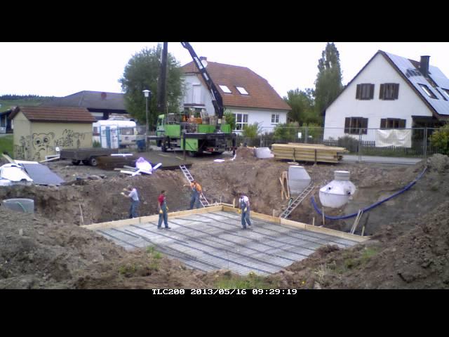 Keller Teil 1, Vorbereitungen für das Betonieren der Bodenplatte