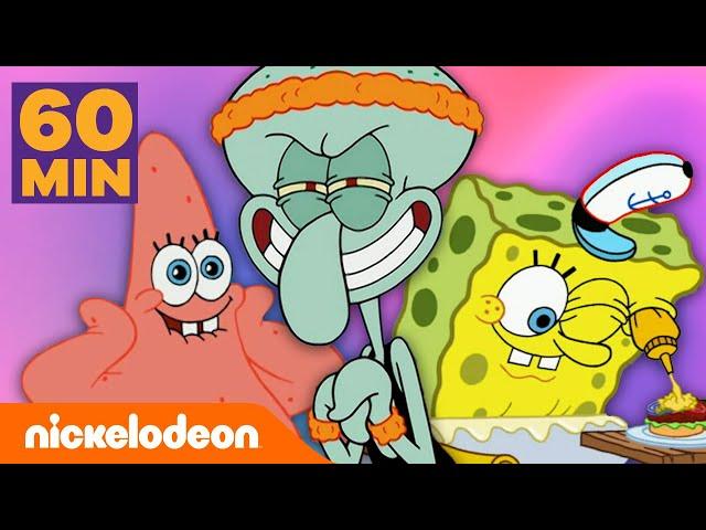 Bob Esponja | 1 HORA da Temporada 7 do Bob Esponja Sem Parar! | Nickelodeon em Português