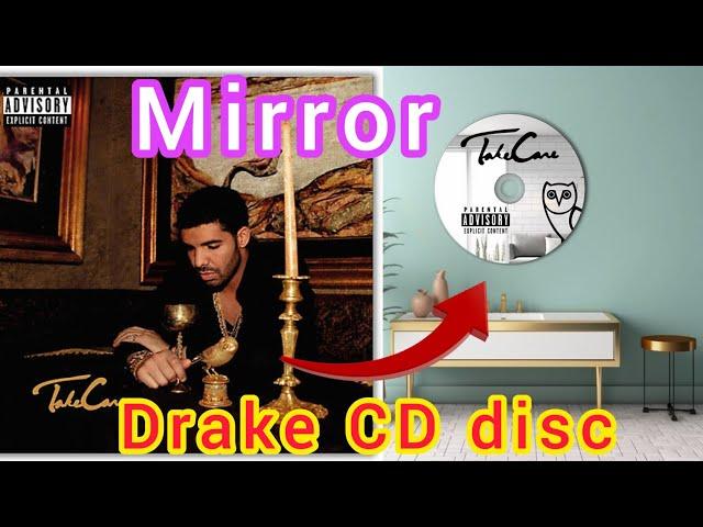 Drake CD disc mirror #takecare #drakemirror #drake #cdmirror