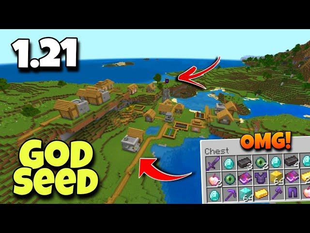 [God Seed] Minecraft 1.21 Bedrock & Pocket Edition | Seed Minecraft 1.21 | Minecraft Seeds