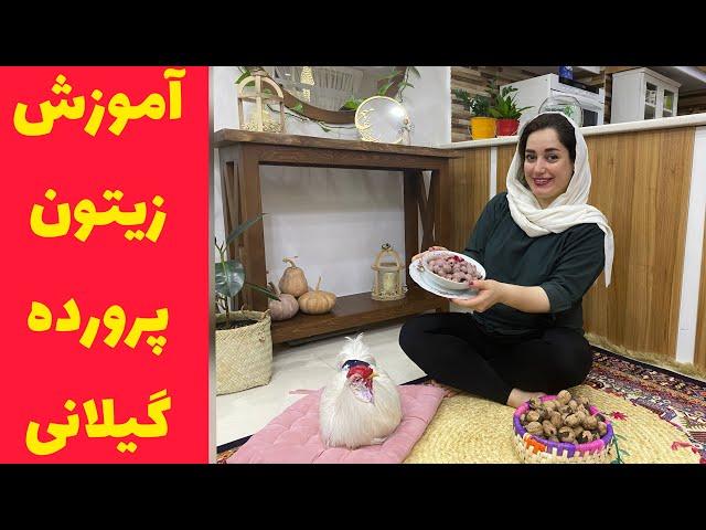 آموزش زیتون پرورده اصیل گیلانی به سبک ستاره فود 