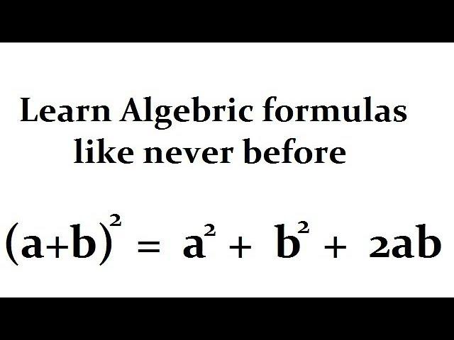 learn Algebric formula in like never before | Hindi