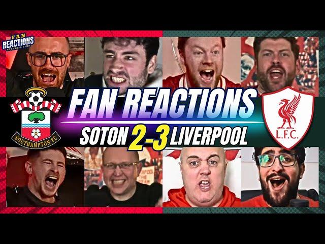 LIVERPOOL FANS ECSTATICREACTION TO SOUTHAMPTON 2-3 LIVERPOOL | 24/25 PREMIER LEAGUE