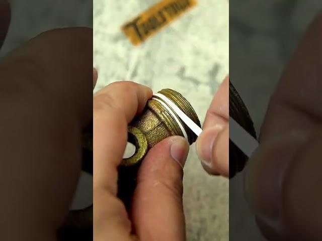 How to use threaded Teflon Tape