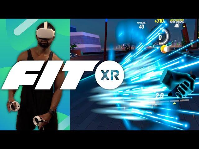 Exhausting VR Workout!! - FitXR: Review + Gameplay | 600 Calories Just Like That