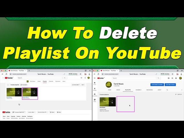 How to Delete Playlist on YouTube | In Tamil | Tamil Tech Channel