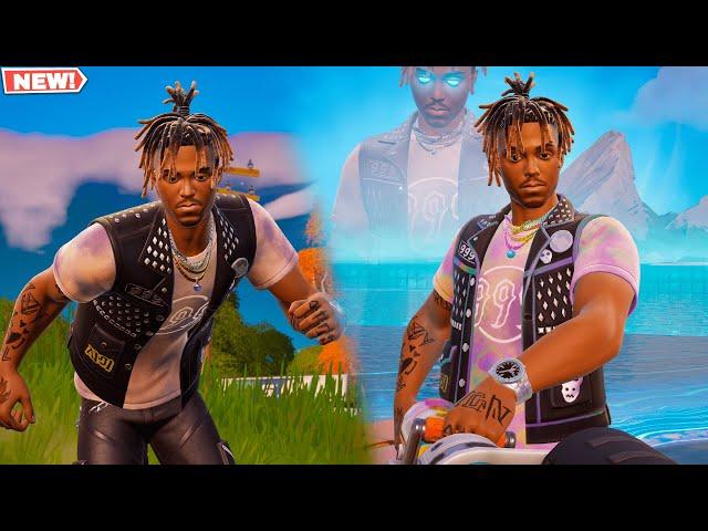 Fortnite JUICE WRLD Skin GAMEPLAY! (CH2 Remix Outfit)