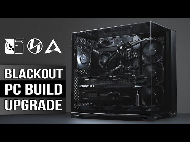 BLACKOUT PC BUILD | Upgrading & Cleaning My Video Editing Setup | RTX 4080 Super | 14700K | No RGB