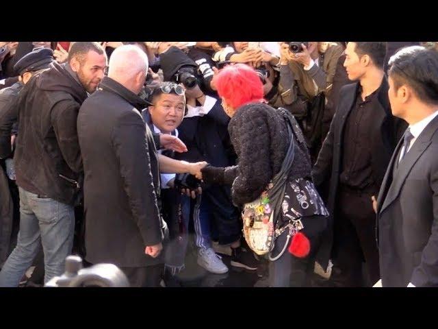 G Dragon meets famous Korean Jo Seho at Chanel Fashion show in Paris