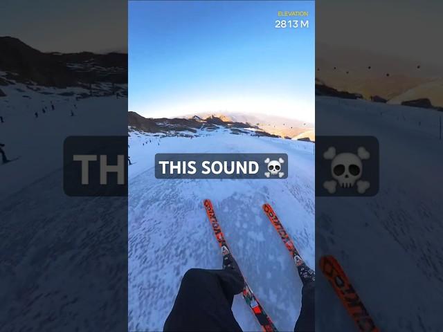  This sound always scares me ️️️ Ice on slope  #ski #insta360 #kaprun