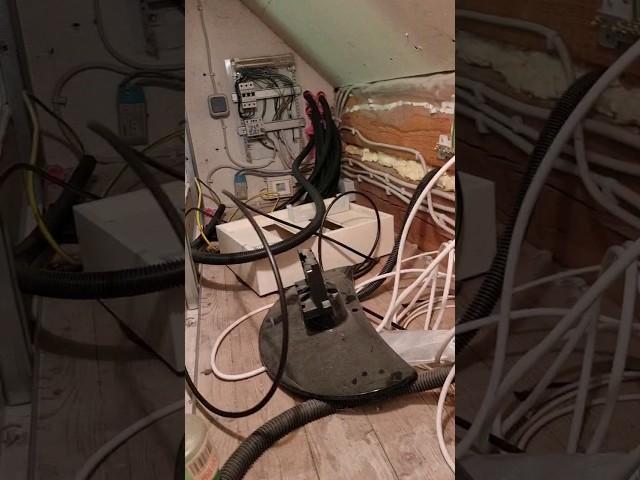 katastrophale Sat Anlage von Fernsehtechniker erstellt ️ #elektrik #electrician