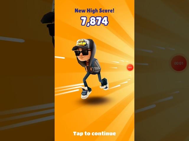 7874 score in #subwaysurf #game #op #score