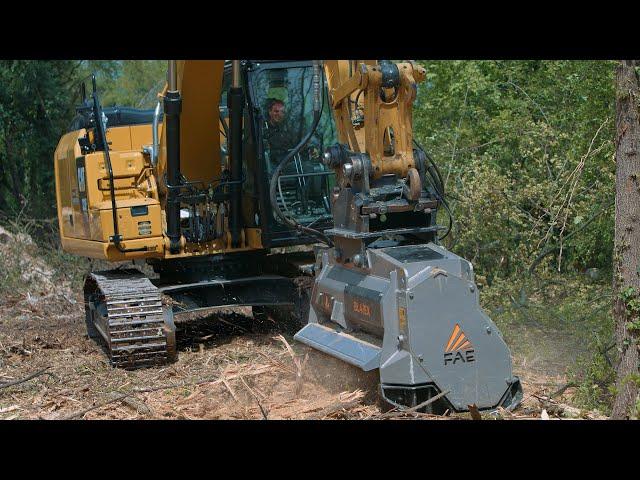 FAE BL4/EX/VT - mulcher for large excavators, with Bite Limiter technology