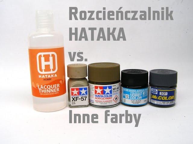 Hataka Lacquer Thinner vs. inne farby