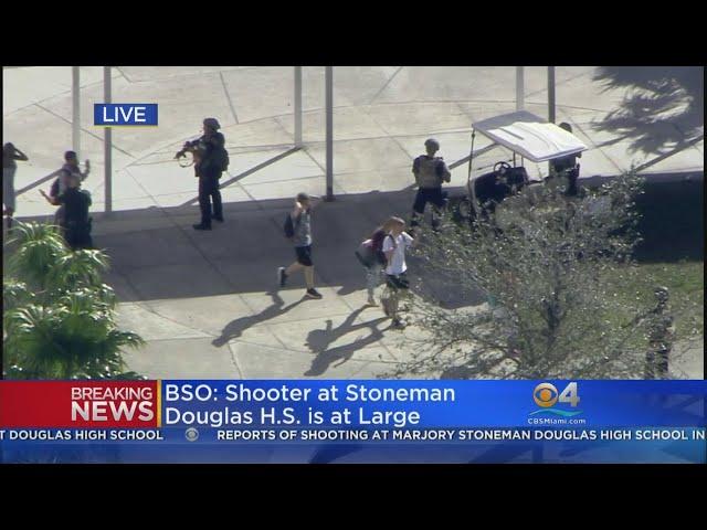 Digital Update: Carey Codd on scene at Marjory Stoneman H.S., Shooter still at large