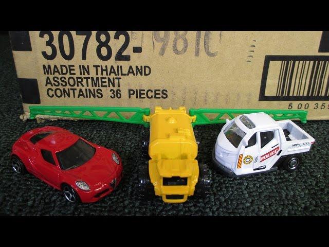 2015 C Matchbox Factory Sealed Case Unboxing with Alfa Romeo 4C and Meter Made