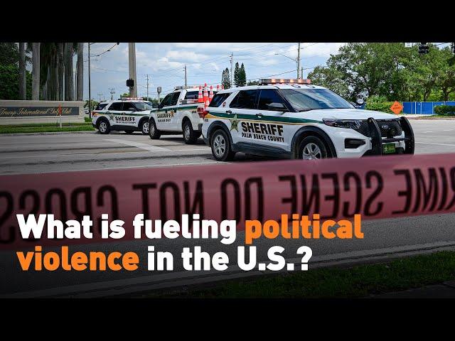 What is fueling political violence in the U.S.?