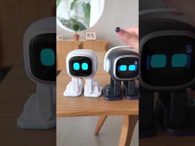 Swap the headphones for black and white emo. #robot #emopet #gaming #tech  #smartphone