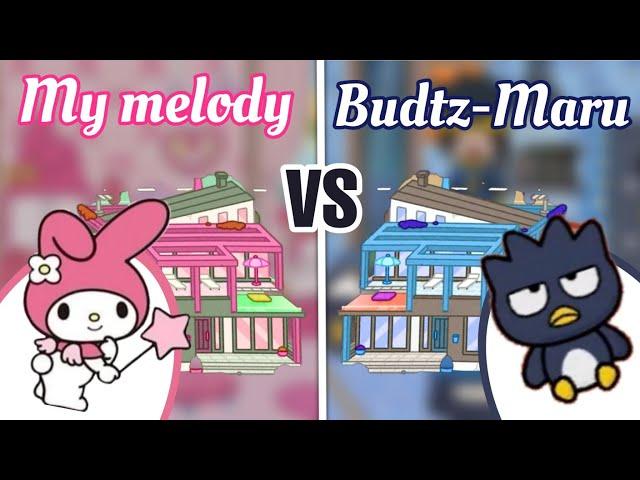 Toca life world | My melody  vs Budtz-Maru  [ Toca boca house ideas new update ]