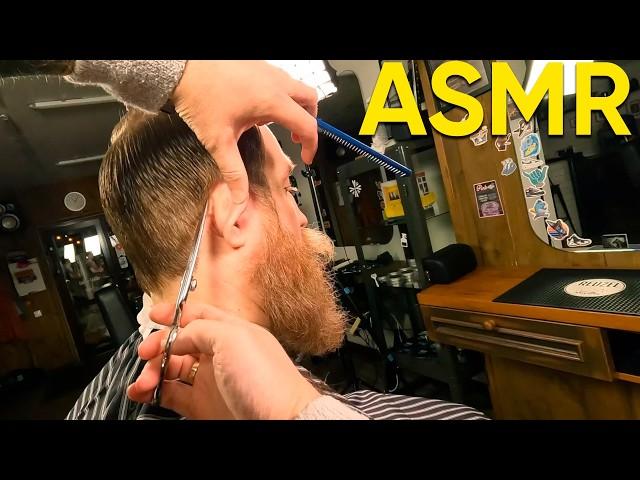 POV Scissors Only Haircut for a King!  ASMR BARBER