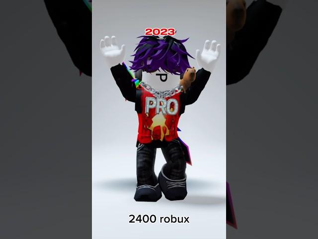 My Roblox avatar evolution 2020-2023