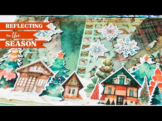 Holiday Magic Unleashed: Art Journal Collage Tutorial for Festive Creativity!