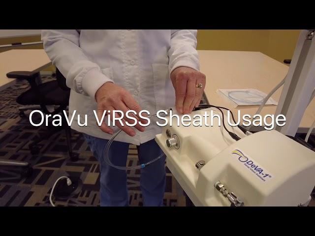 Threading an OraVu Fiberscope into a ViRSS Sheath