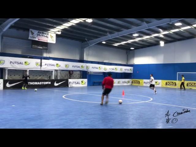 Futsal shooting drill for 3 players