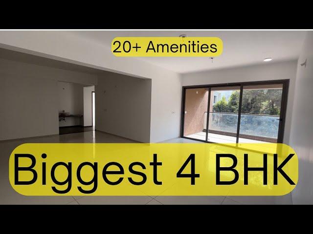 Inside Video Tour Of 4 BHK Luxurious Flat Located @ Vastrapur, Ahmedabad | Luxury Apartment #sale