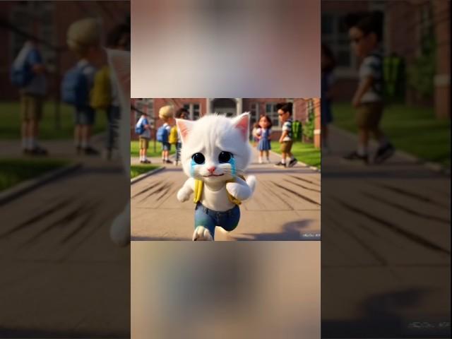Innocent Kitten Cry #animation #shorts #ai #cat #cute
