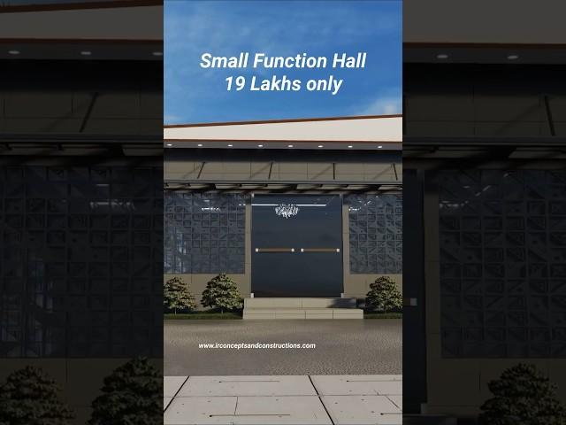 Small Function Hall - Construction Cost : 19 Lakhs #shorts