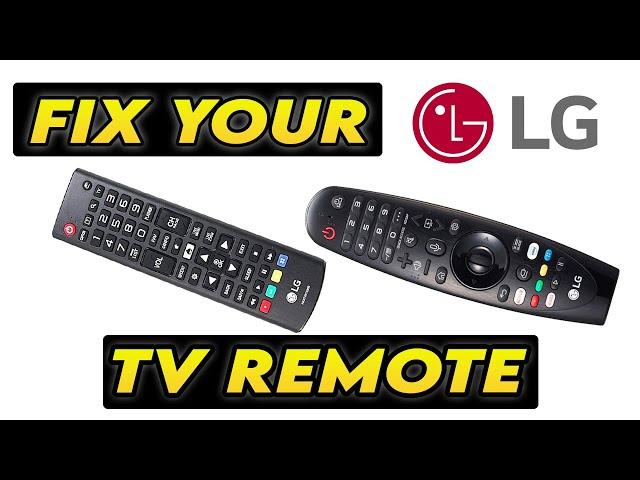 How To Fix Your LG TV Remote Control That is Not Working