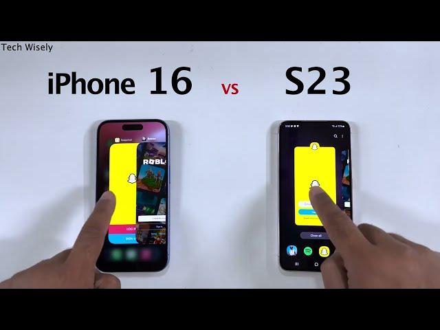 iPhone 16 vs Samsung S23 - Speed Performance Test