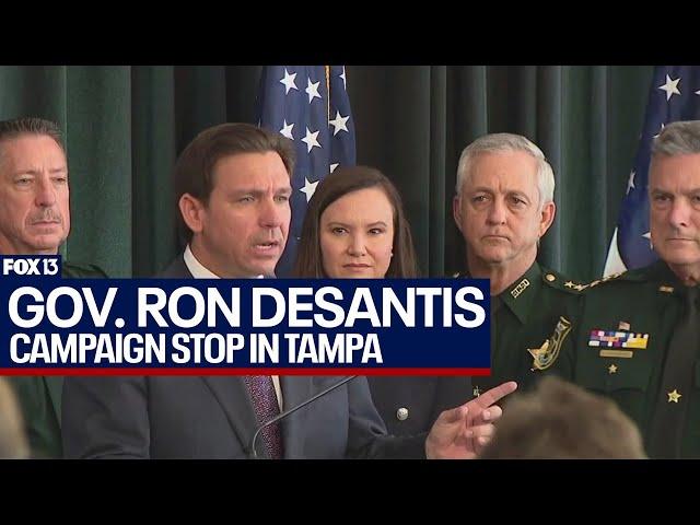 Gov. Ron DeSantis makes campaign stop in Tampa