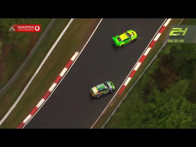 ADAC 24h-Rennen Nürburgring 2018. 24 Hours Nürburgring. Nick Tandy Crash