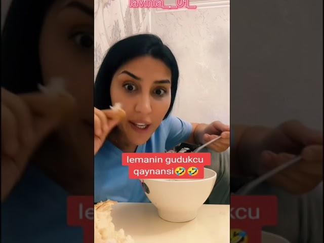 Qaynanam Yeyende Haminin Aqzina Baxirdi Gorum Nece Kusok Yeyecek İnide Siz - Leman TikTok Official