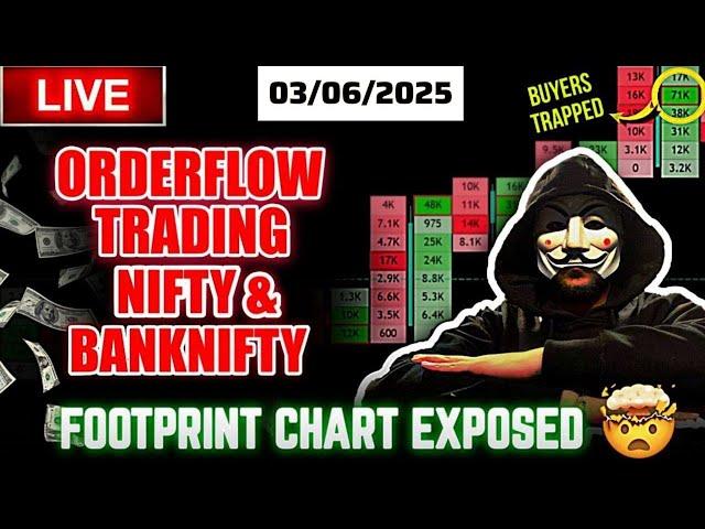  LIVE Trading Nifty & Banknifty 3 June | Order flow Trading  #livetrading #nifty50 #orderflow