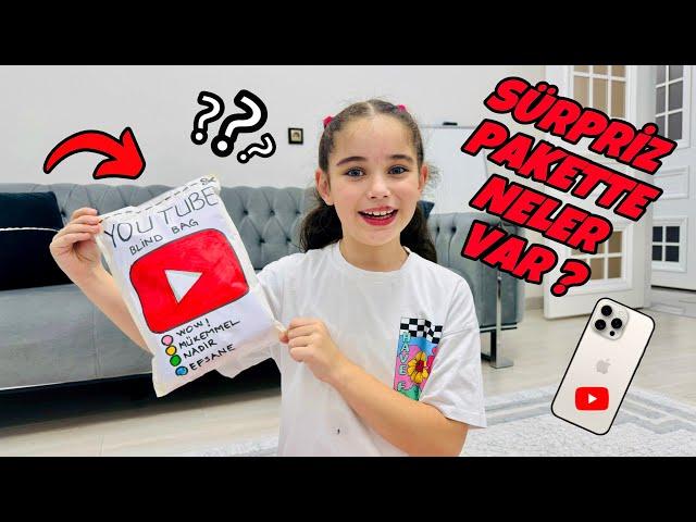 ELİF SİNEM YOUTUBE SÜRPRİZ PAKET AÇIYORUZ !! YOUTUBE PAKETİ !! İÇİNDE NELER VAR ??