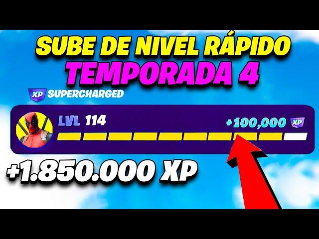 [MAPA de XP] Como *SUBIR RAPIDO DE NIVEL* en FORTNITE 2024 *BUG de EXPERIENCIA* Temporada 4 XP BUG